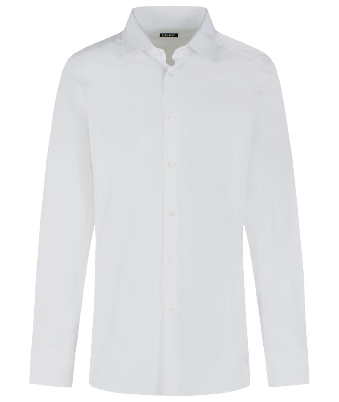 ZEGNA Белая хлопковая классическая рубашка, фото 1