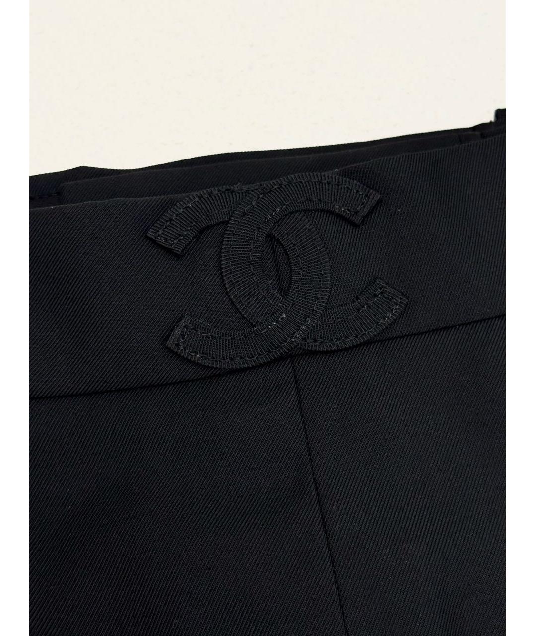 CHANEL Черная шелковая юбка миди, фото 4