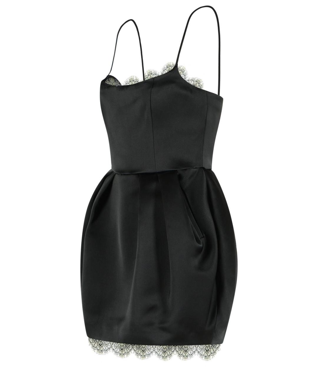 BLUMARINE Черное полиэстеровое коктейльное платье, фото 2