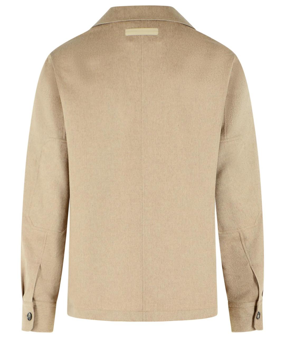 ZEGNA Бежевая кэжуал рубашка, фото 3