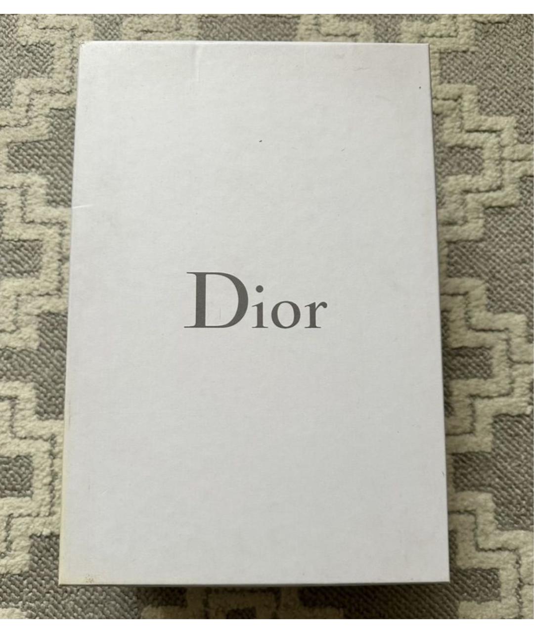 CHRISTIAN DIOR Черные кожаные брогги и оксфорды, фото 8