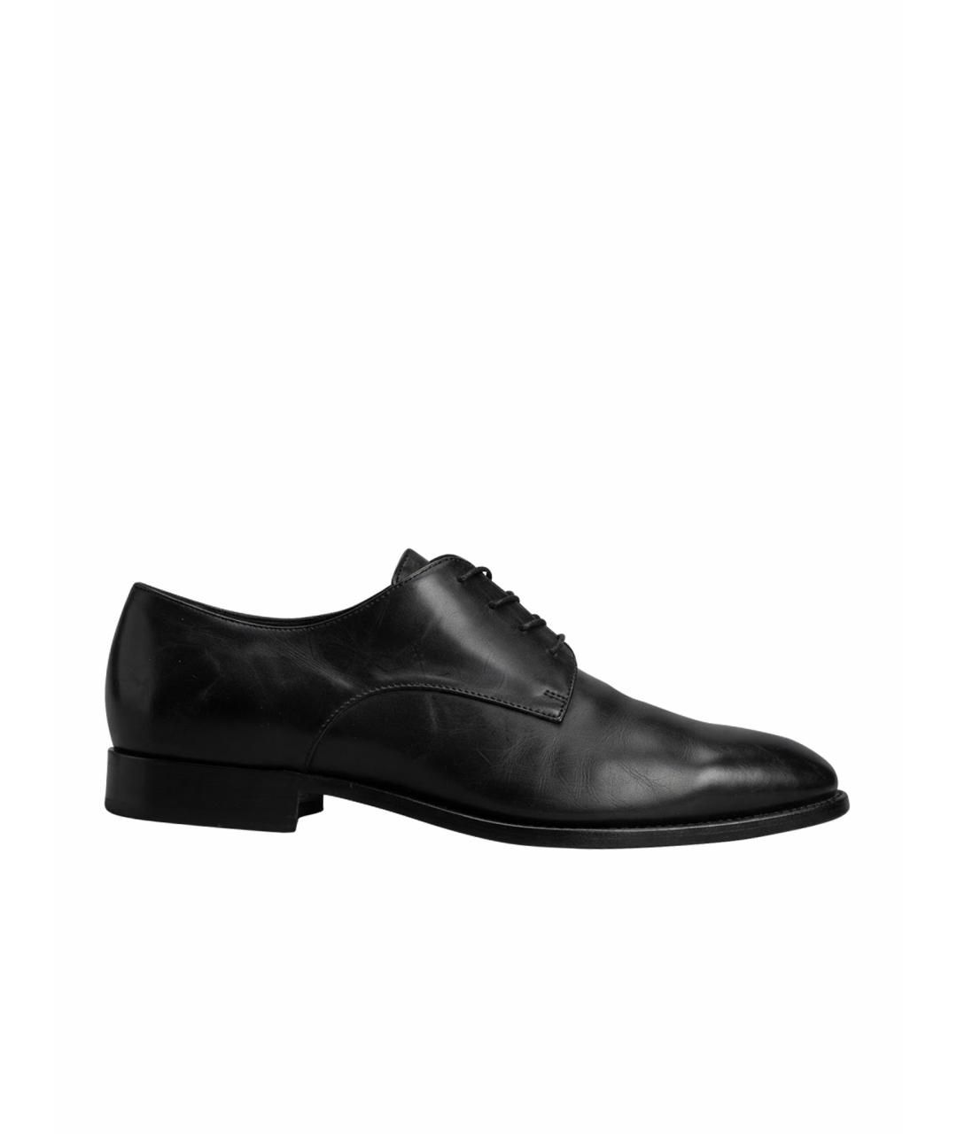 CHRISTIAN DIOR Черные кожаные брогги и оксфорды, фото 1