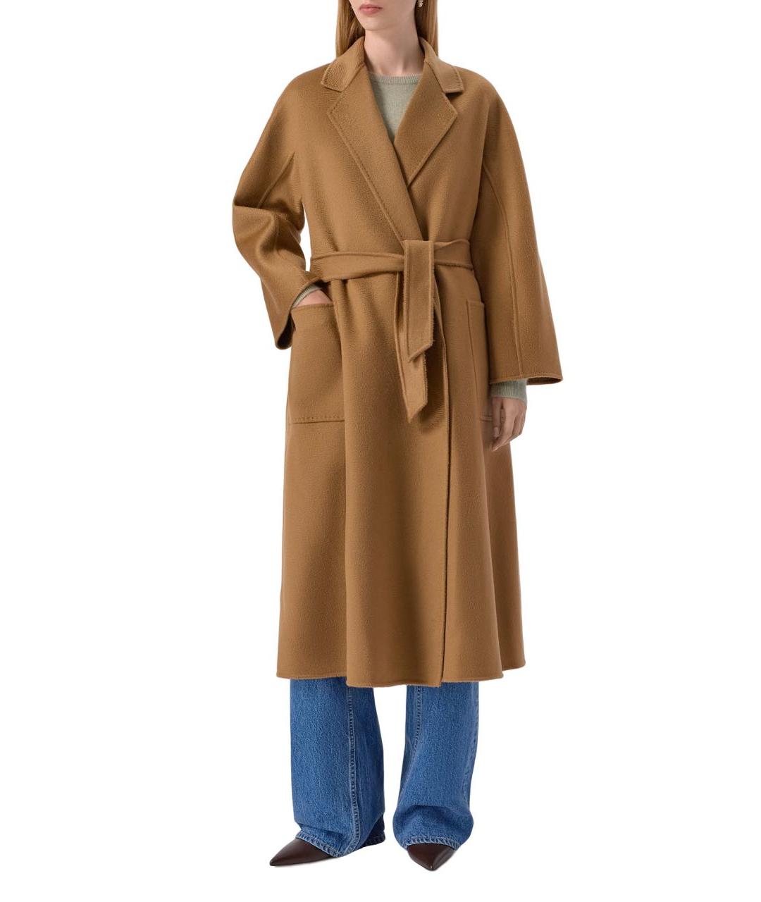 MAX MARA Бежевое кашемировое пальто, фото 2
