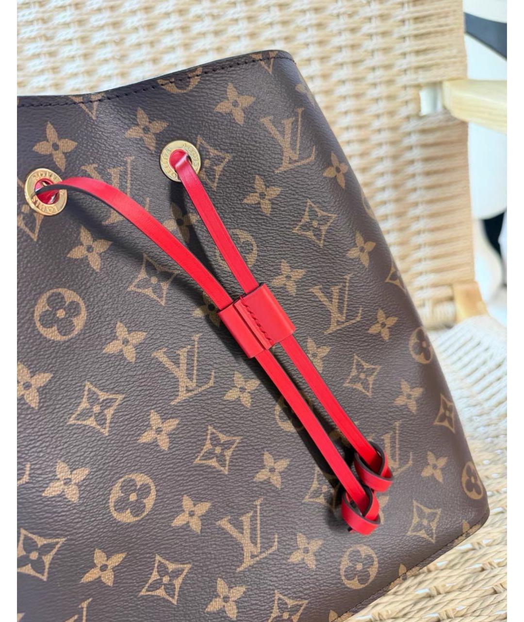 LOUIS VUITTON Коричневая сумка через плечо из канвы, фото 4