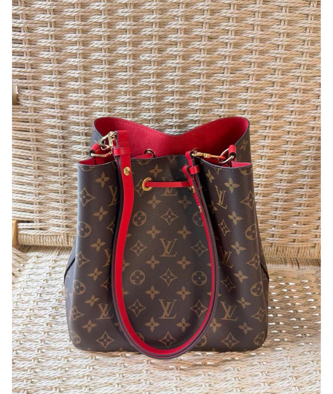 LOUIS VUITTON Коричневая сумка через плечо из канвы, фото 2
