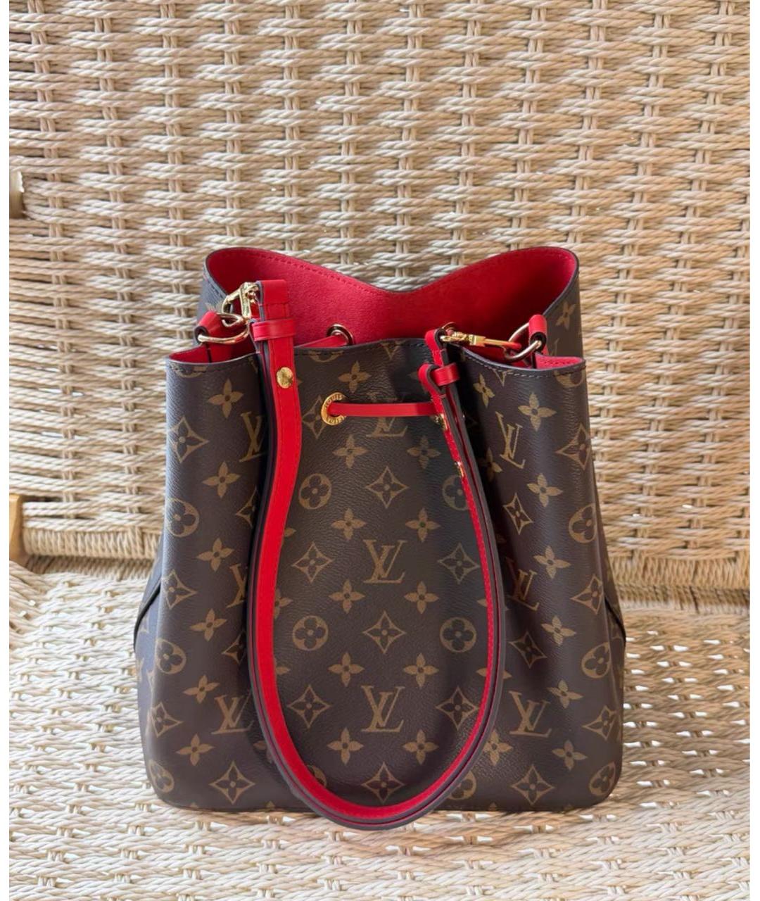 LOUIS VUITTON Коричневая сумка через плечо из канвы, фото 7