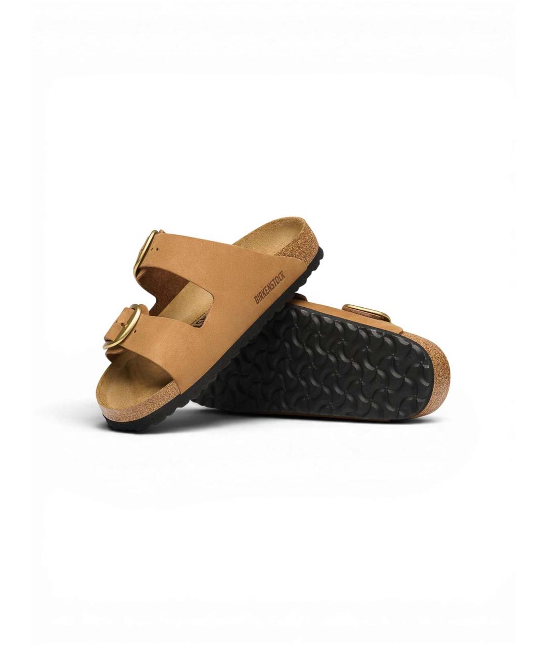 BIRKENSTOCK Бежевые замшевые сандалии, фото 5