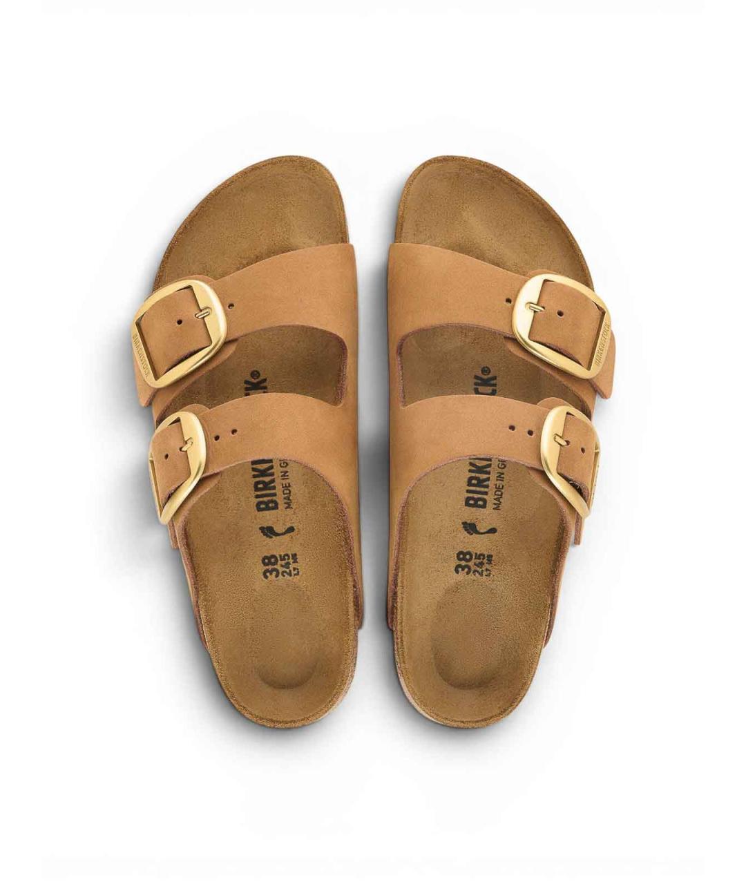 BIRKENSTOCK Бежевые замшевые сандалии, фото 3