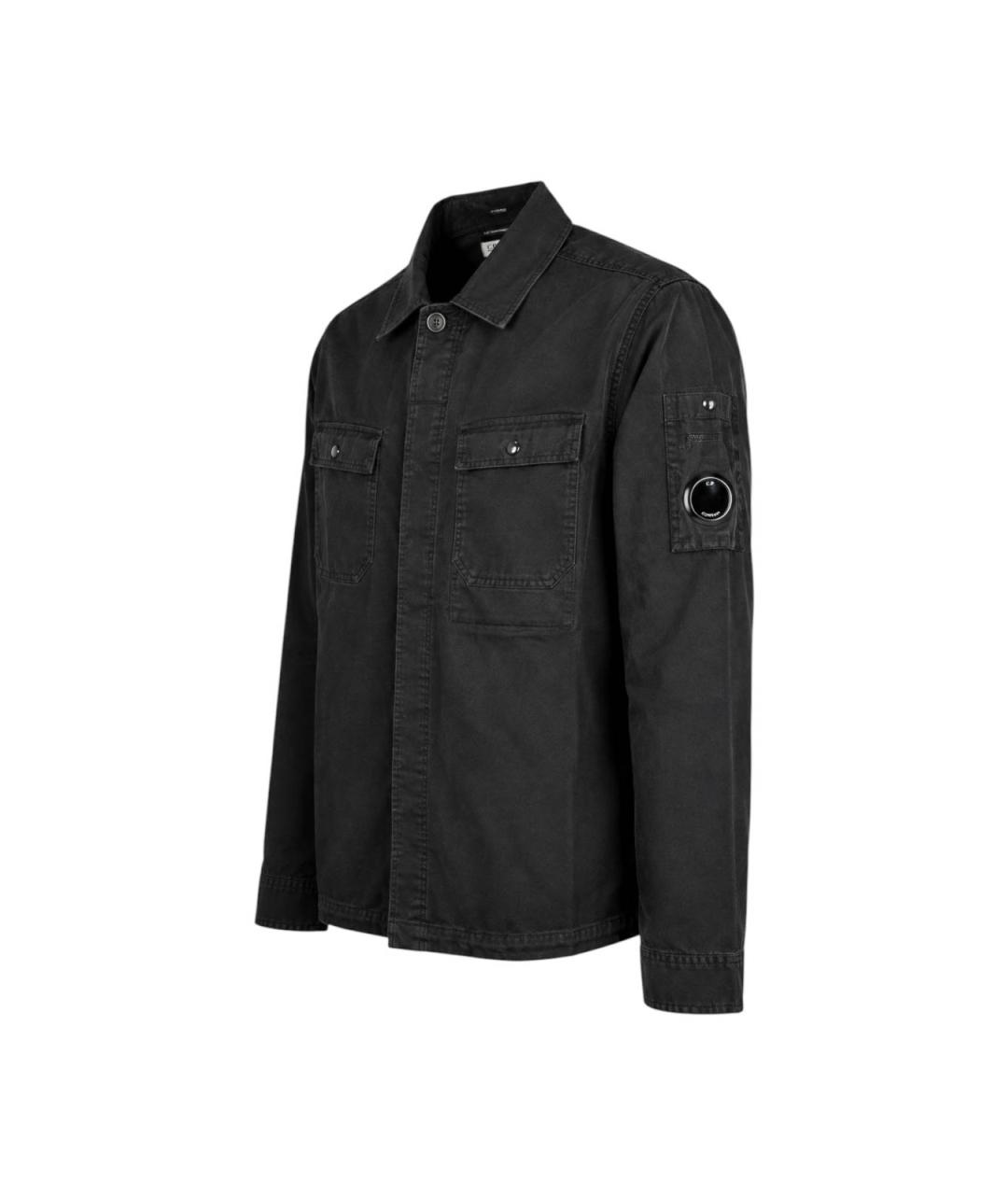 CP COMPANY Черная хлопковая кэжуал рубашка, фото 2