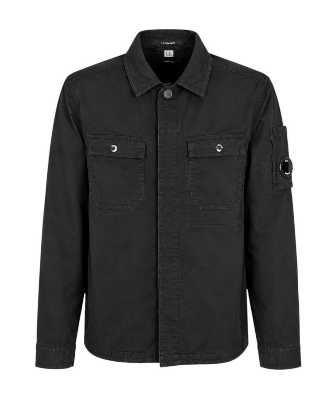 CP COMPANY Черная хлопковая кэжуал рубашка, фото 1