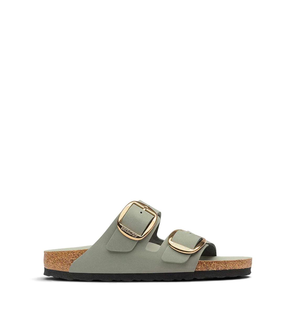 BIRKENSTOCK Зеленые кожаные сандалии, фото 1