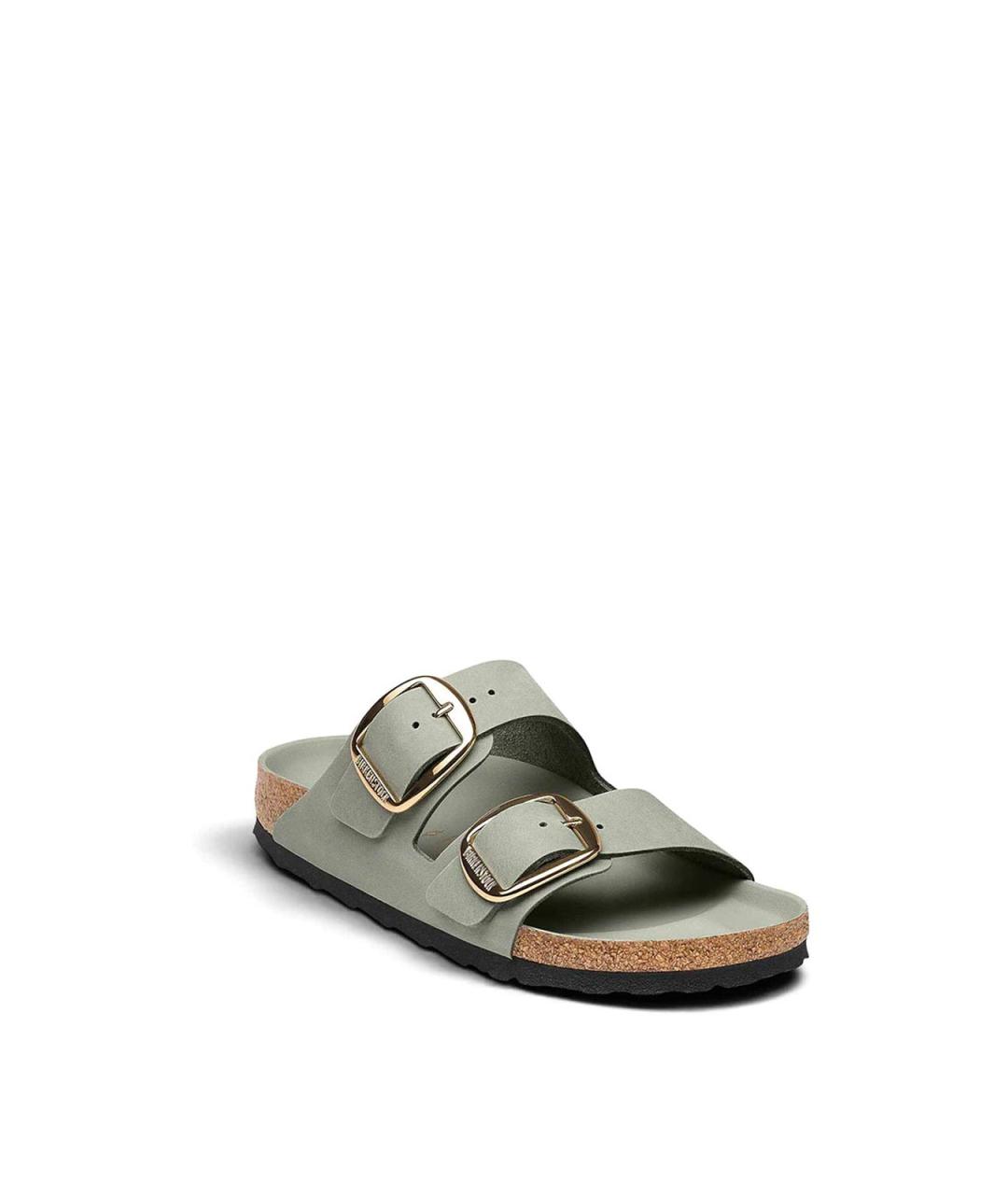 BIRKENSTOCK Зеленые кожаные сандалии, фото 2