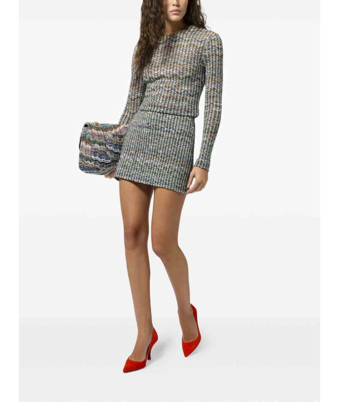 MISSONI Мульти полиамидовая юбка мини, фото 2