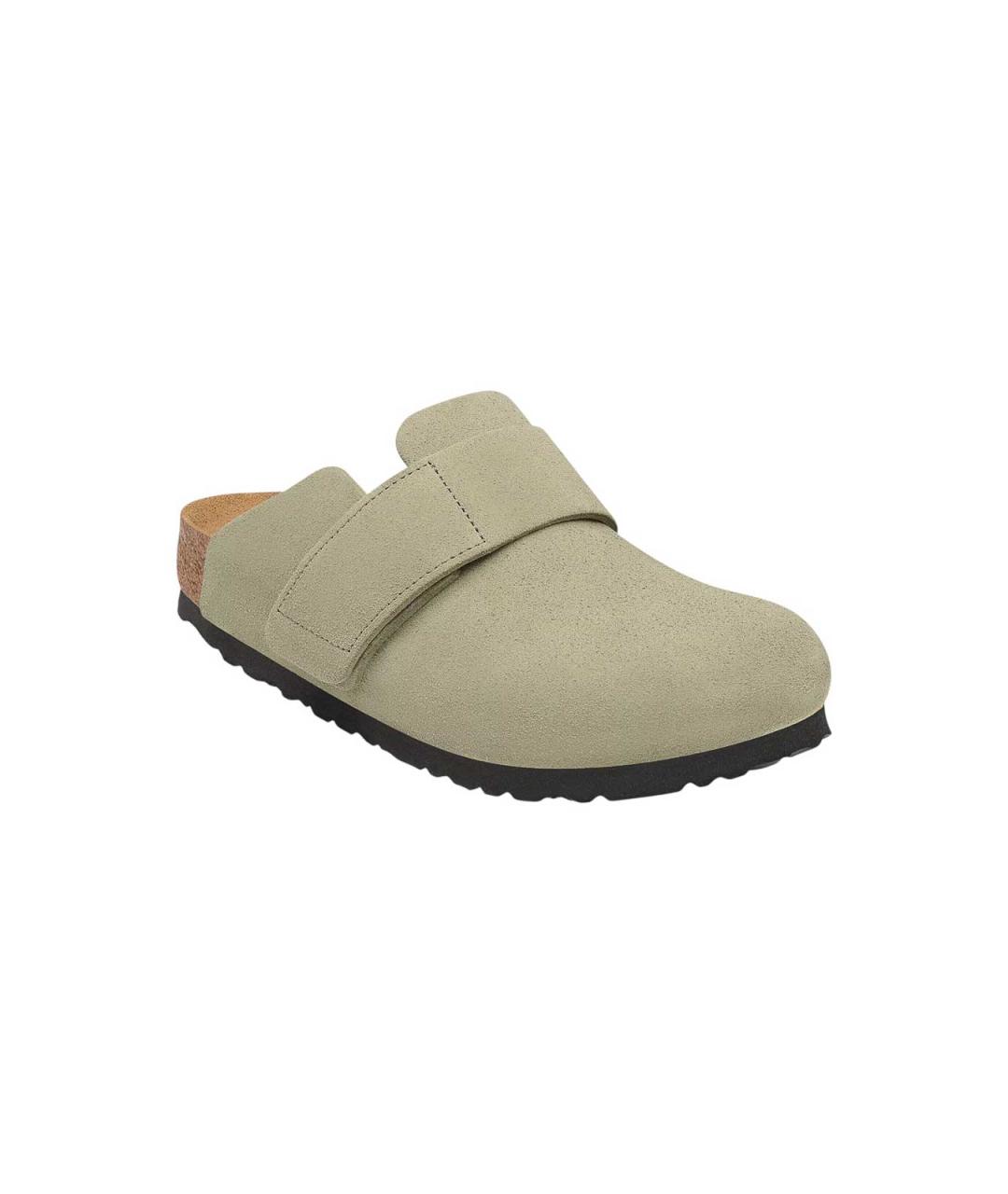 BIRKENSTOCK Зеленые замшевые мюли, фото 2