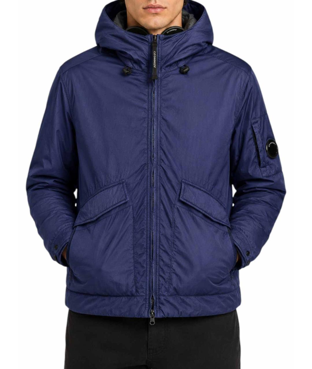 CP COMPANY Синяя полиамидовая куртка, фото 5