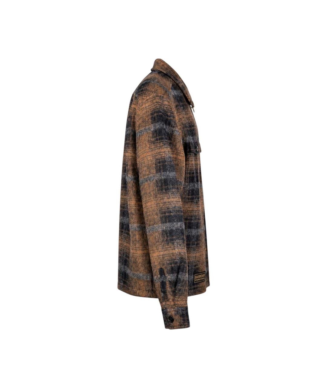 BARBOUR Синяя шерстяная кэжуал рубашка, фото 4