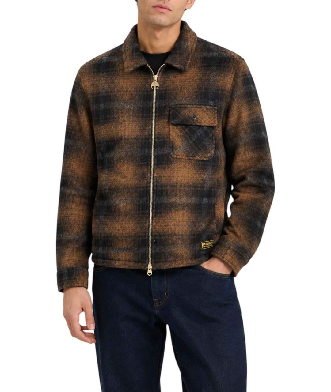 BARBOUR Синяя шерстяная кэжуал рубашка, фото 5