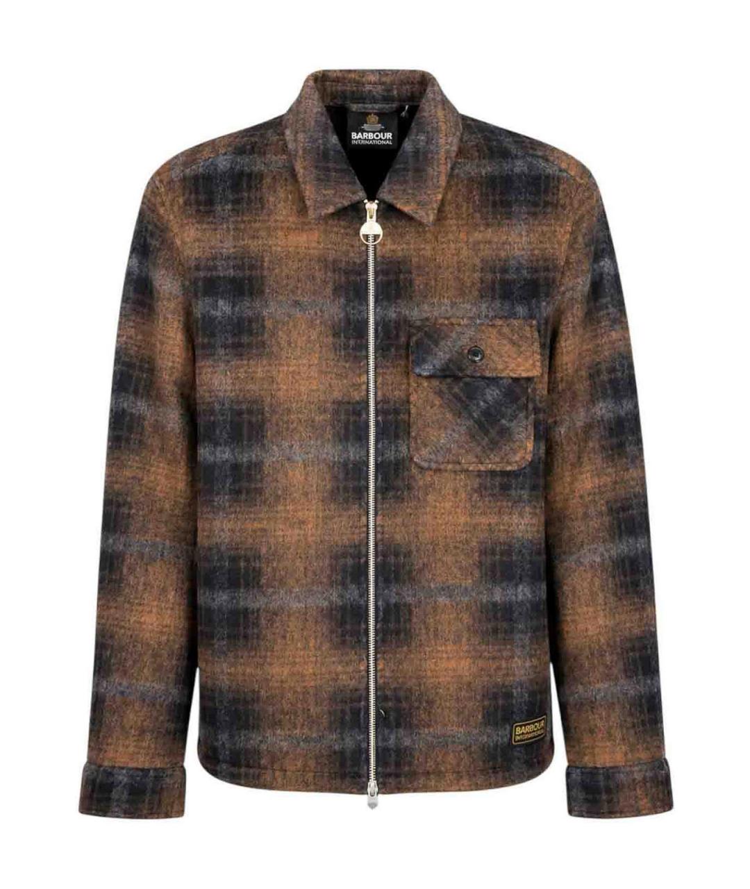 BARBOUR Синяя шерстяная кэжуал рубашка, фото 1