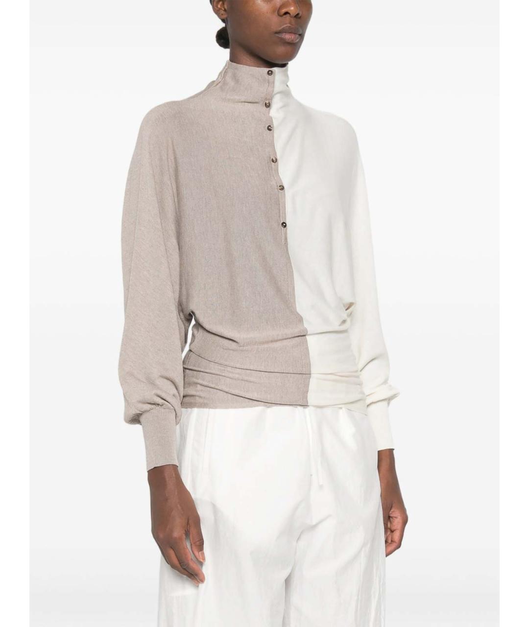 JACQUEMUS Мульти шелковая водолазка, фото 4