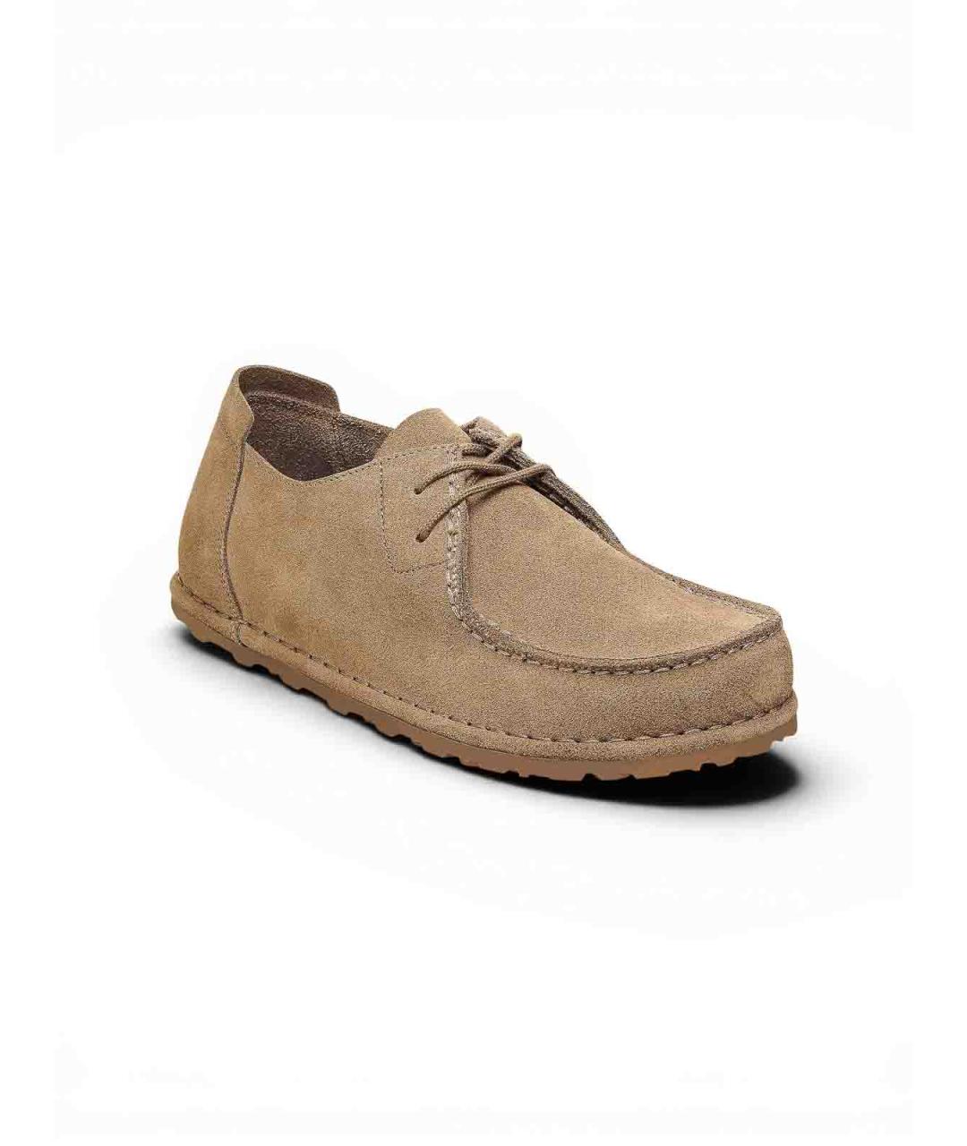 BIRKENSTOCK Бежевые замшевые низкие ботинки, фото 2