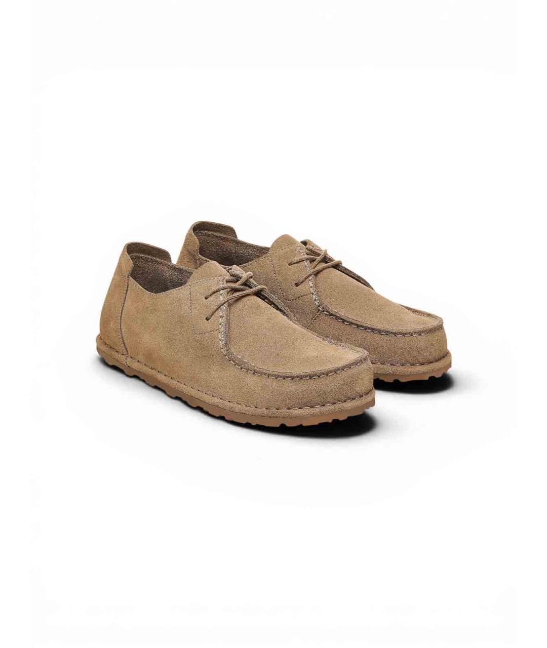 BIRKENSTOCK Бежевые замшевые низкие ботинки, фото 4