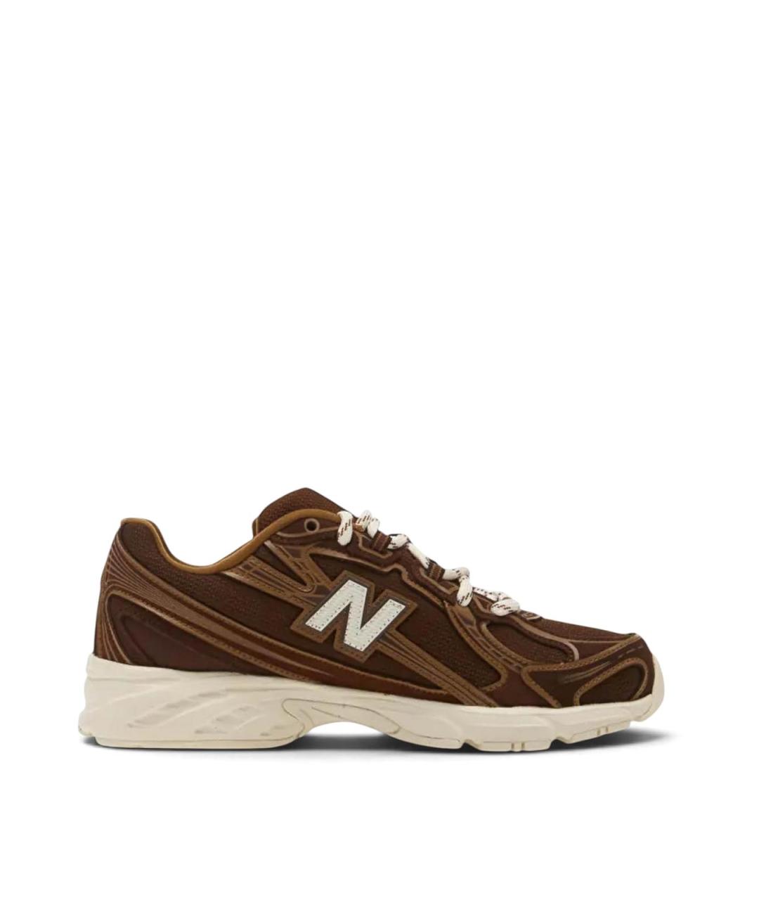 NEW BALANCE Коричневые замшевые кроссовки, фото 1