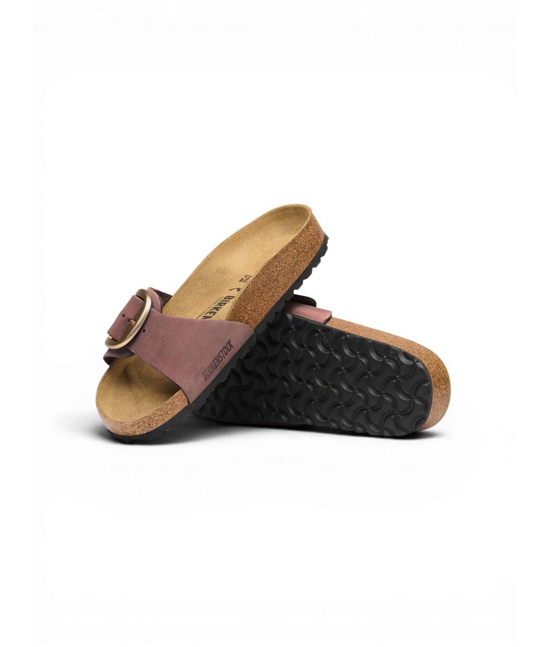 BIRKENSTOCK Коричневые замшевые шлепанцы, фото 5