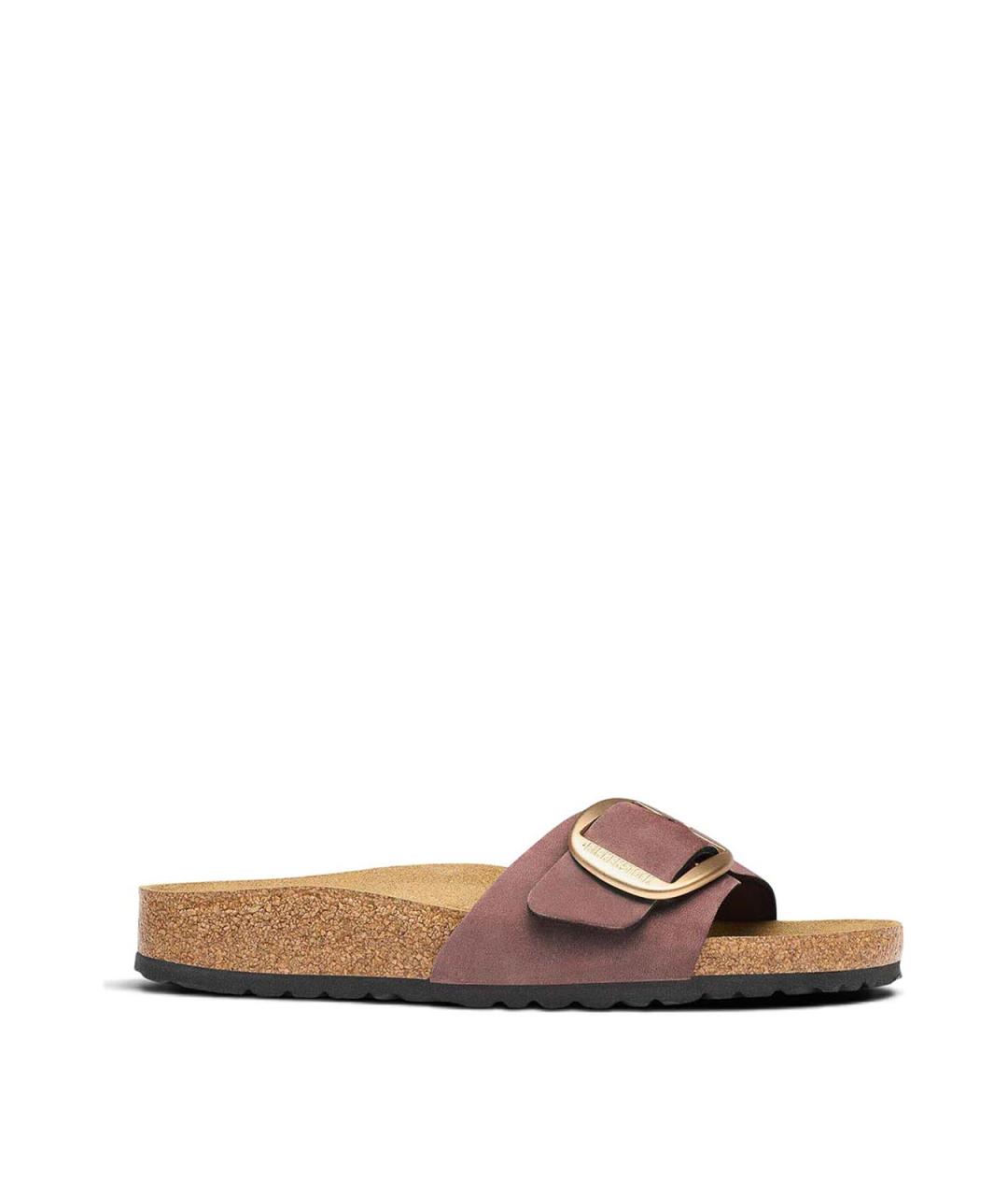 BIRKENSTOCK Коричневые замшевые шлепанцы, фото 1