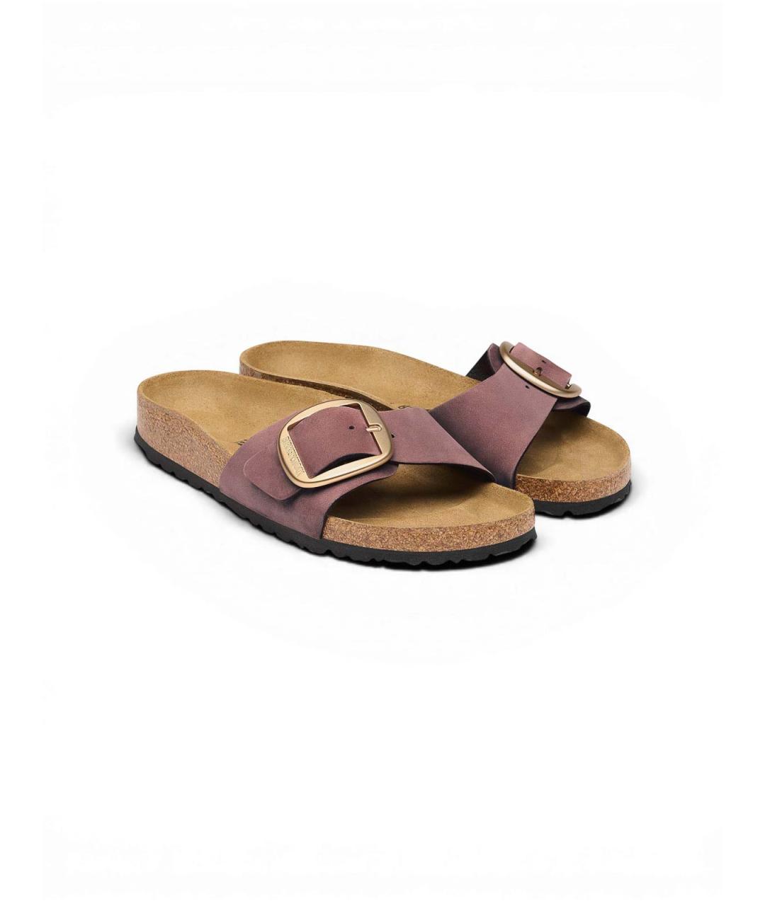 BIRKENSTOCK Коричневые замшевые шлепанцы, фото 4