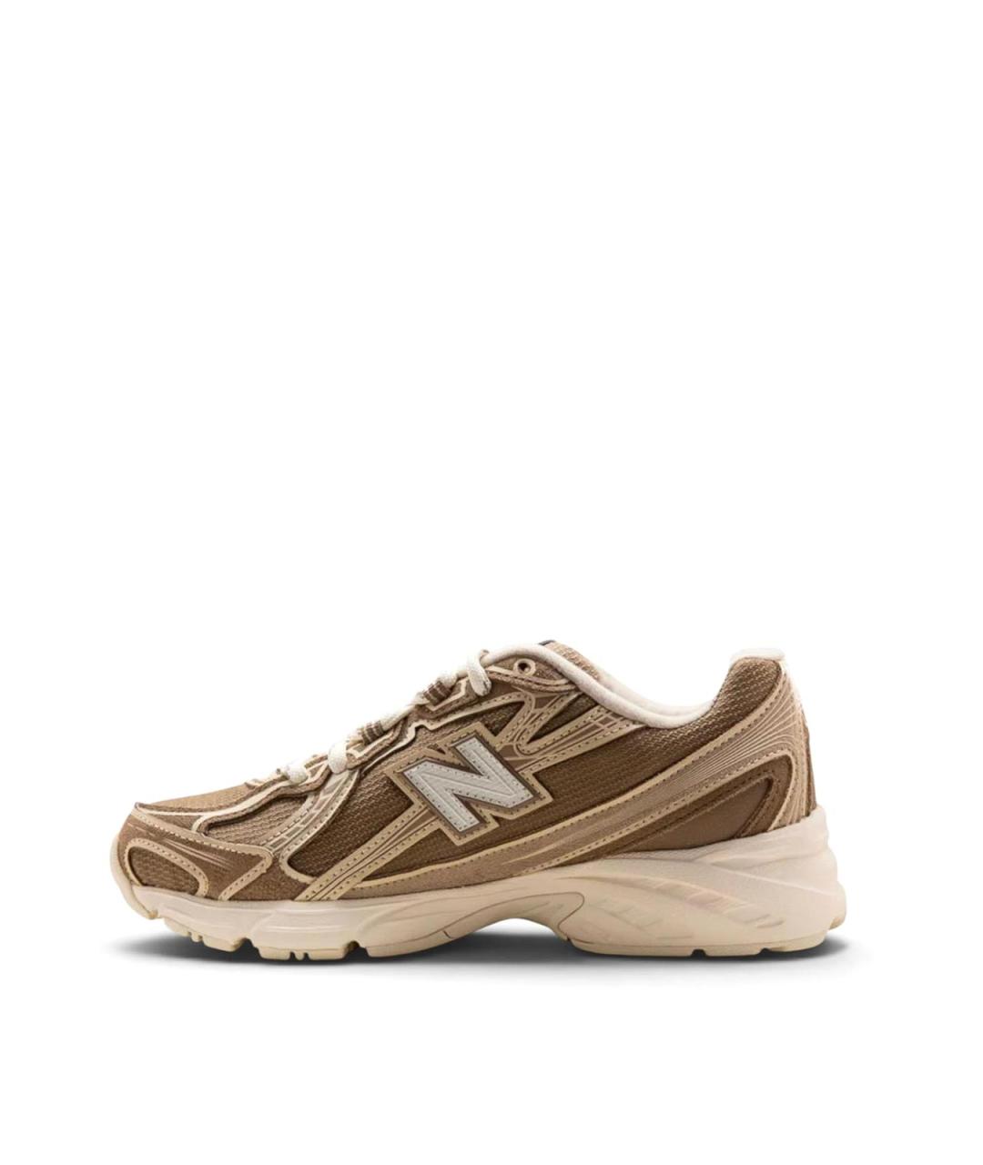 NEW BALANCE Коричневые кожаные кроссовки, фото 2