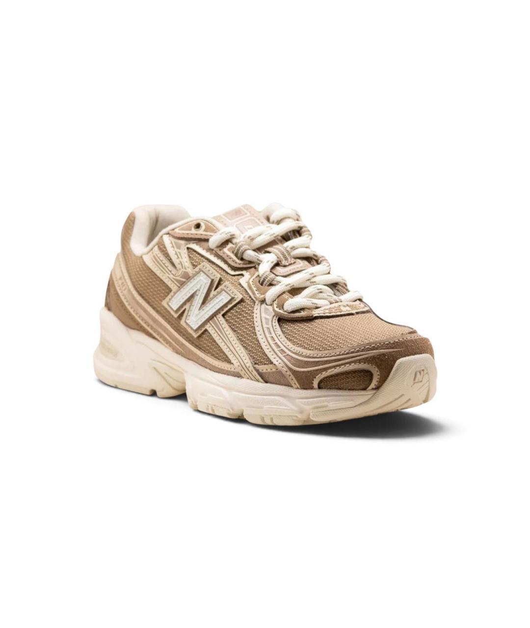 NEW BALANCE Коричневые кожаные кроссовки, фото 3