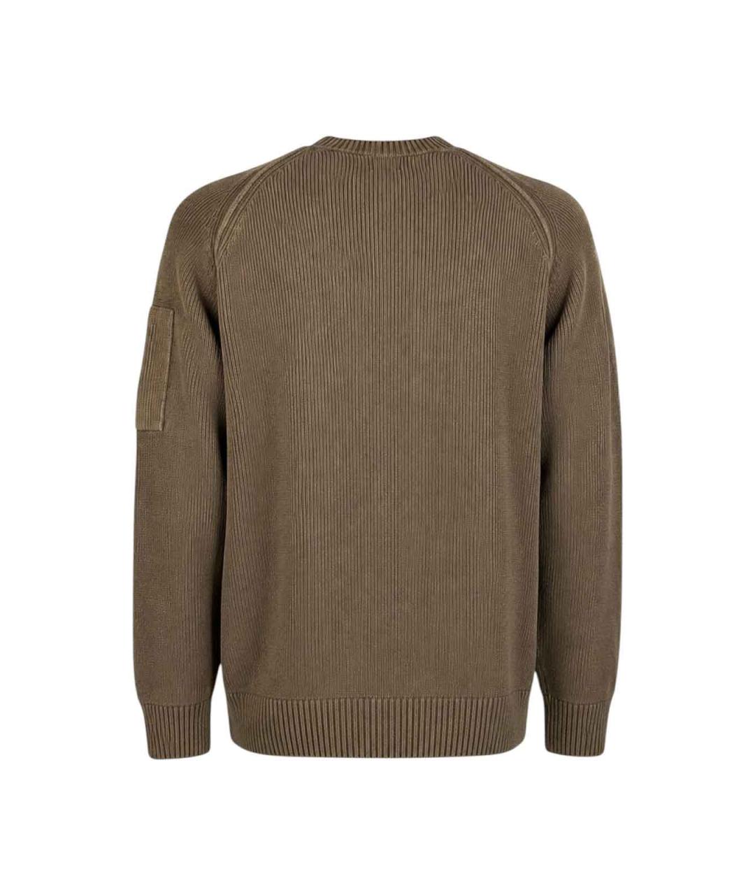 CP COMPANY Зеленый хлопковый джемпер / свитер, фото 3