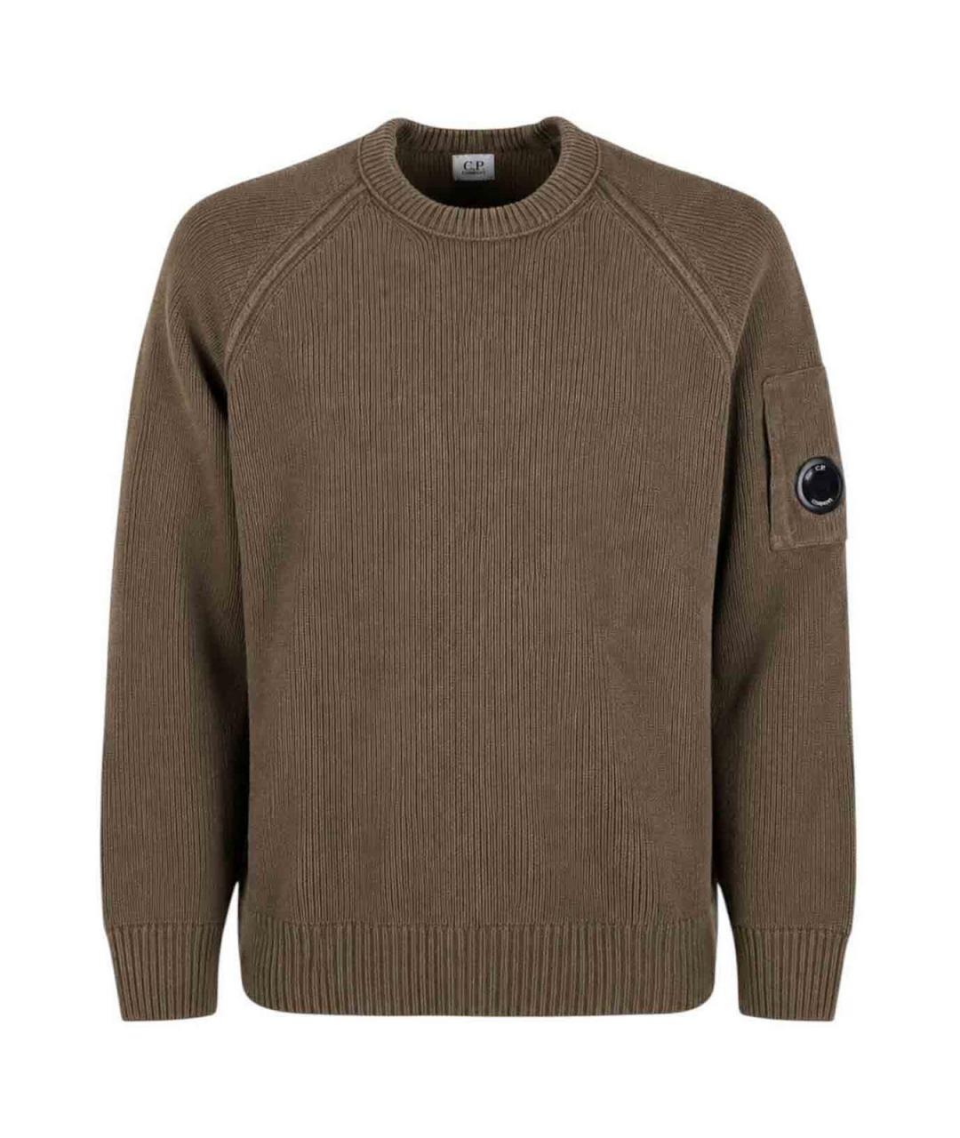 CP COMPANY Зеленый хлопковый джемпер / свитер, фото 1