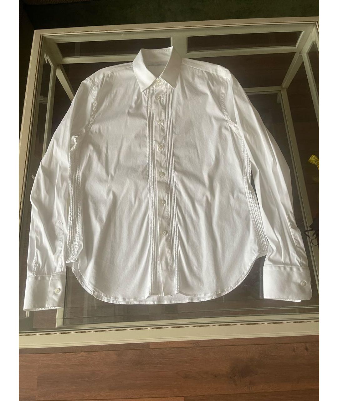 ERMANNO SCERVINO Белая хлопковая классическая рубашка, фото 8
