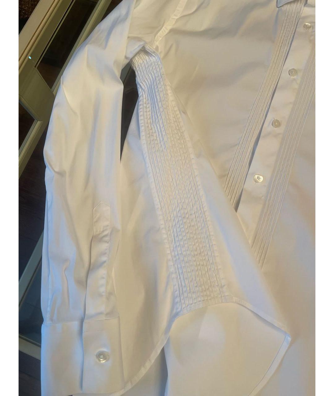 ERMANNO SCERVINO Белая хлопковая классическая рубашка, фото 6