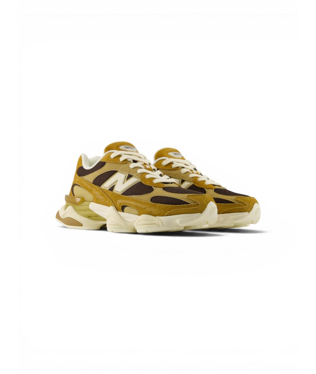 NEW BALANCE Горчичные замшевые кроссовки, фото 2