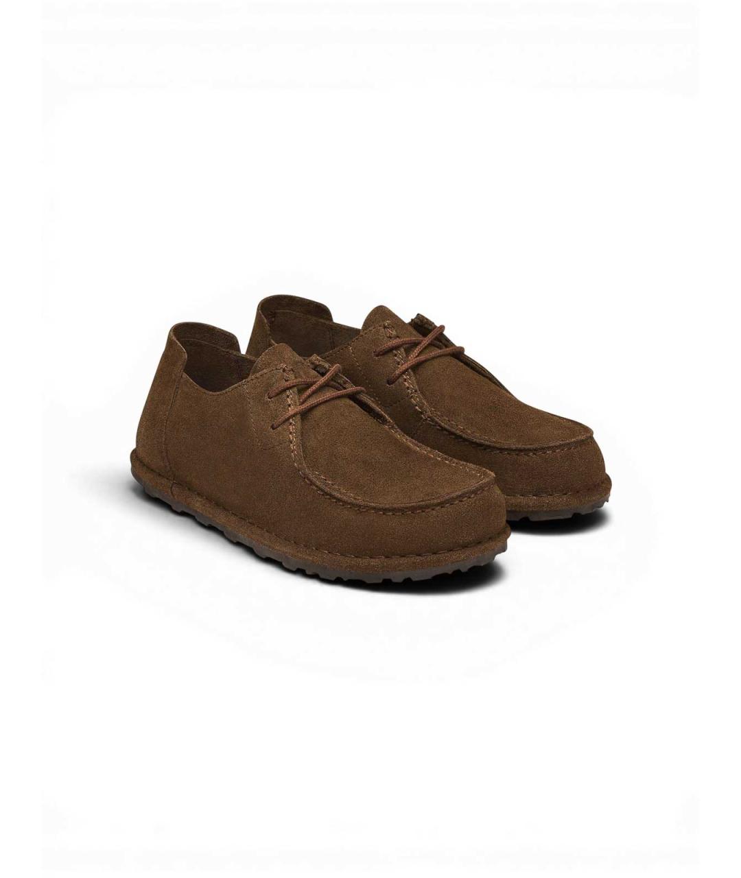 BIRKENSTOCK Коричневые замшевые низкие ботинки, фото 5