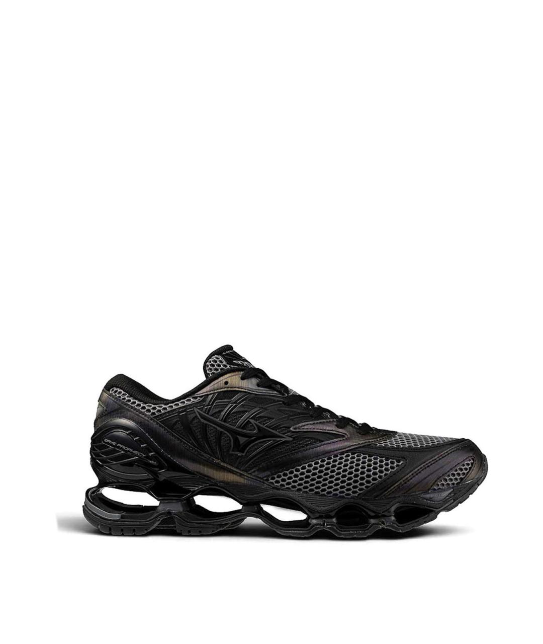 MIZUNO Черные текстильные низкие кроссовки / кеды, фото 1