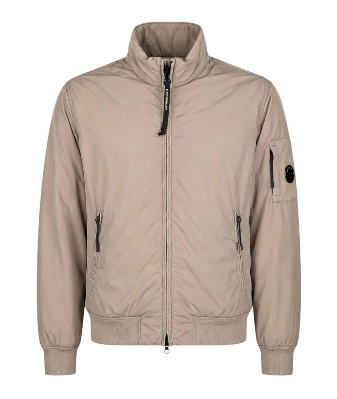 CP COMPANY Бежевая синтетическая куртка, фото 1