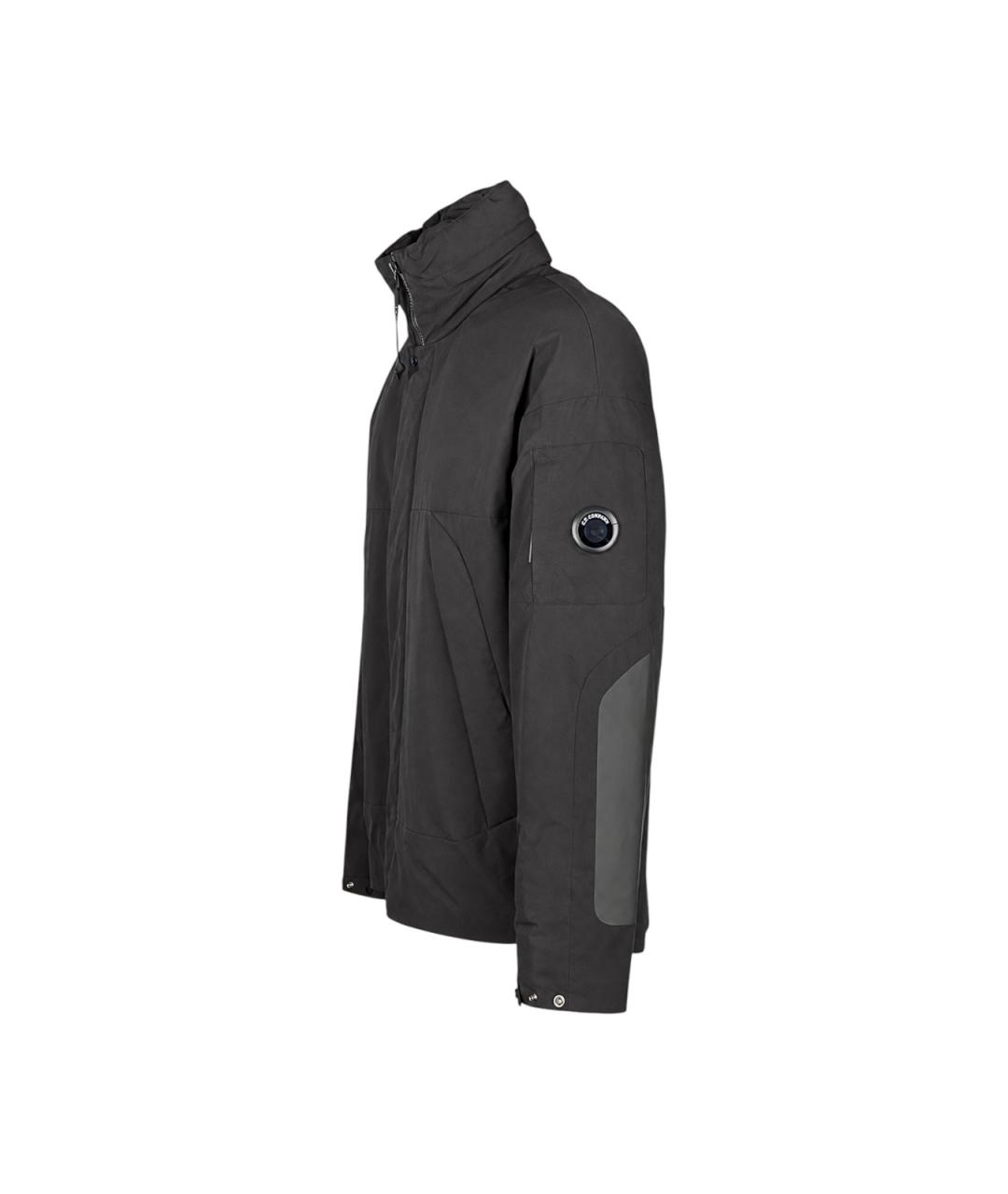 CP COMPANY Черная полиэстеровая куртка, фото 2