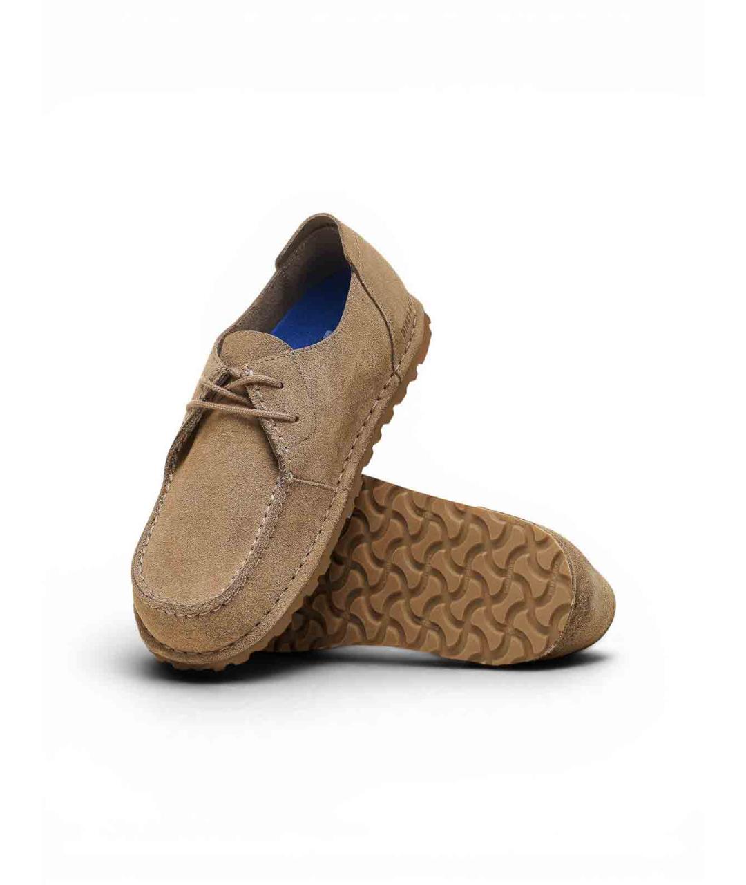 BIRKENSTOCK Бежевые замшевые ботинки, фото 5
