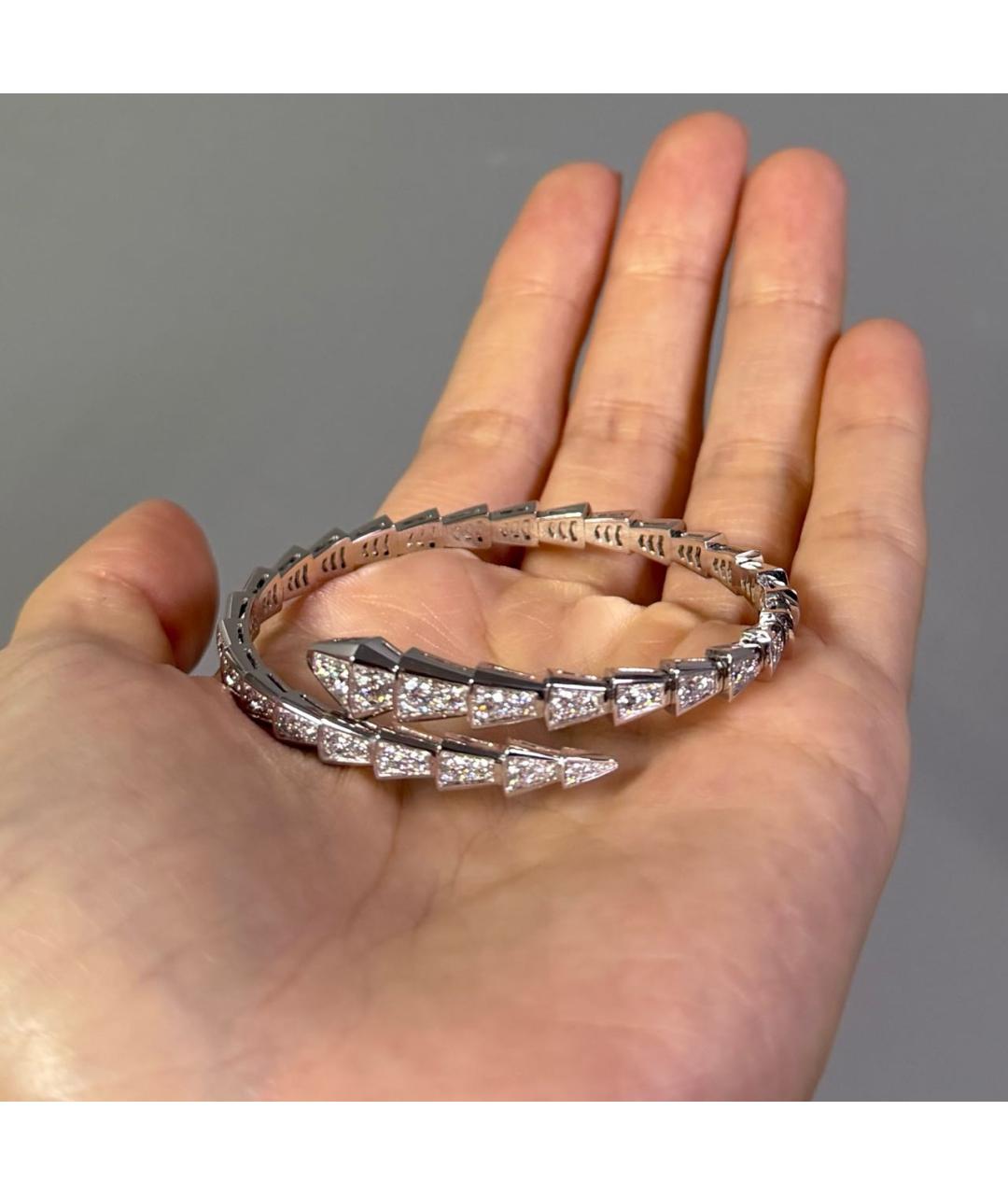 BVLGARI Серебряный браслет из белого золота, фото 8