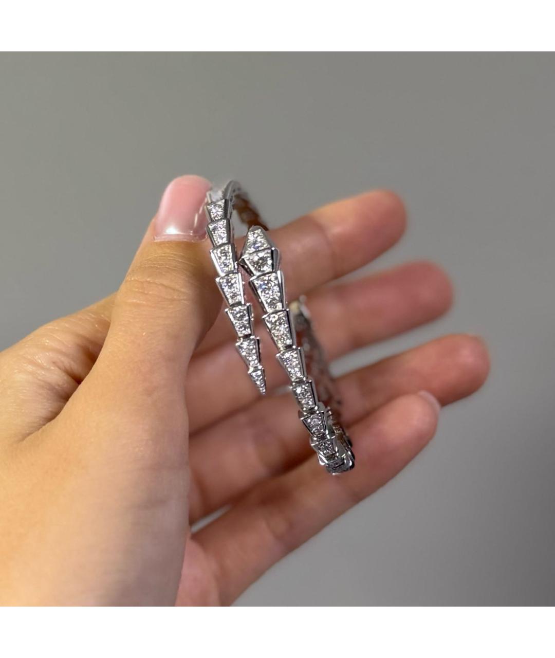 BVLGARI Серебряный браслет из белого золота, фото 2