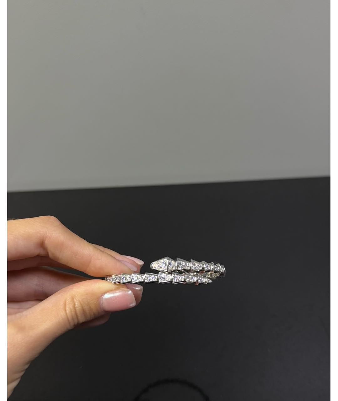 BVLGARI Серебряный браслет из белого золота, фото 7