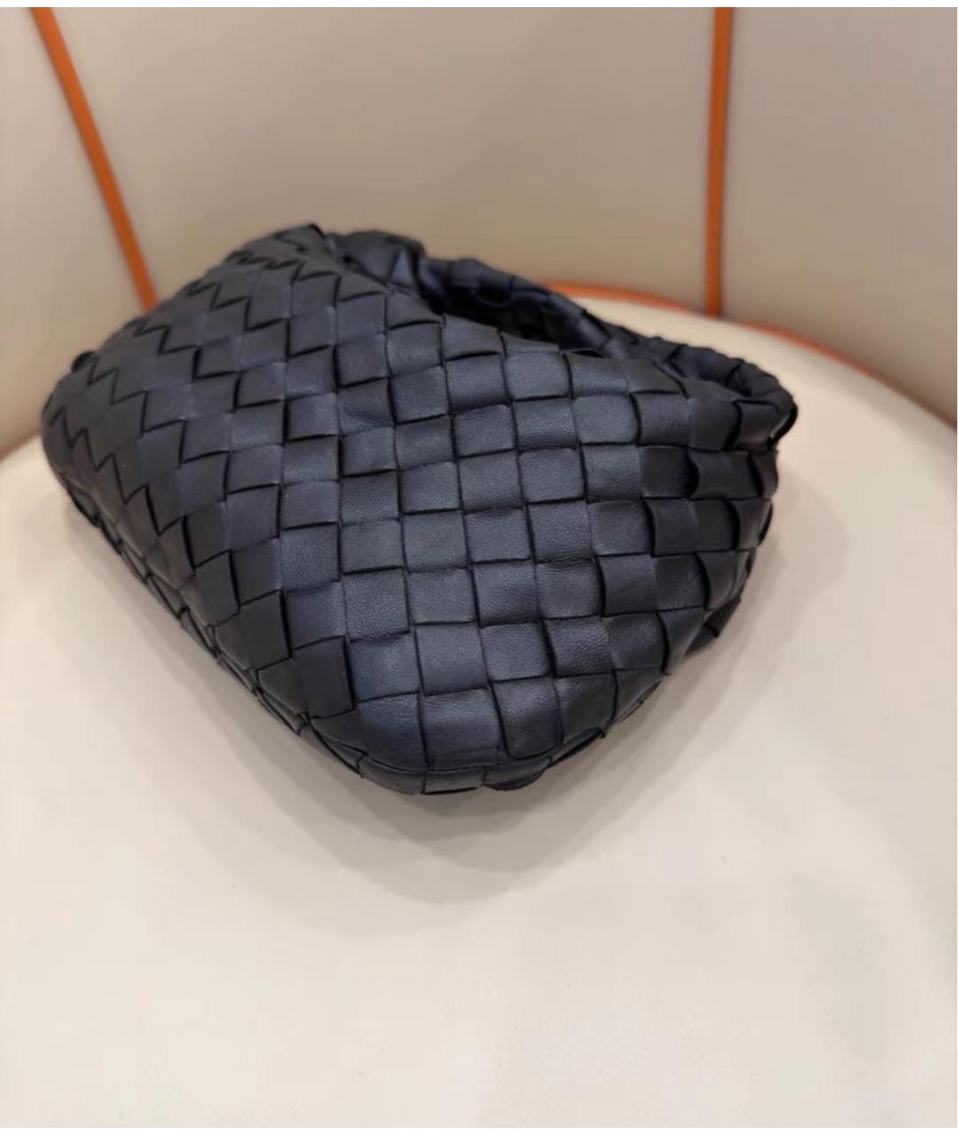BOTTEGA VENETA Черная кожаная сумка с короткими ручками, фото 4