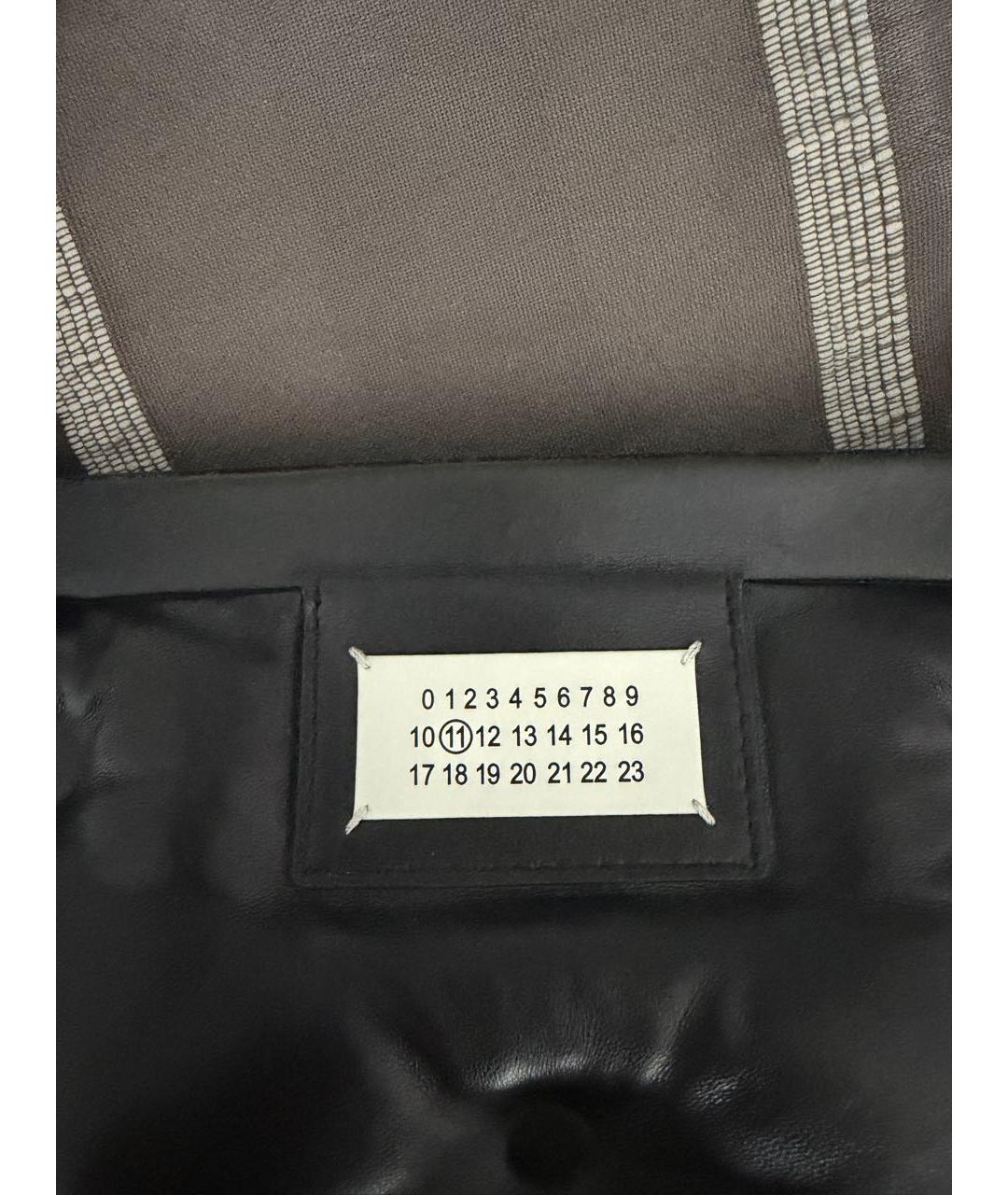 MAISON MARGIELA Черная кожаная сумка через плечо, фото 2