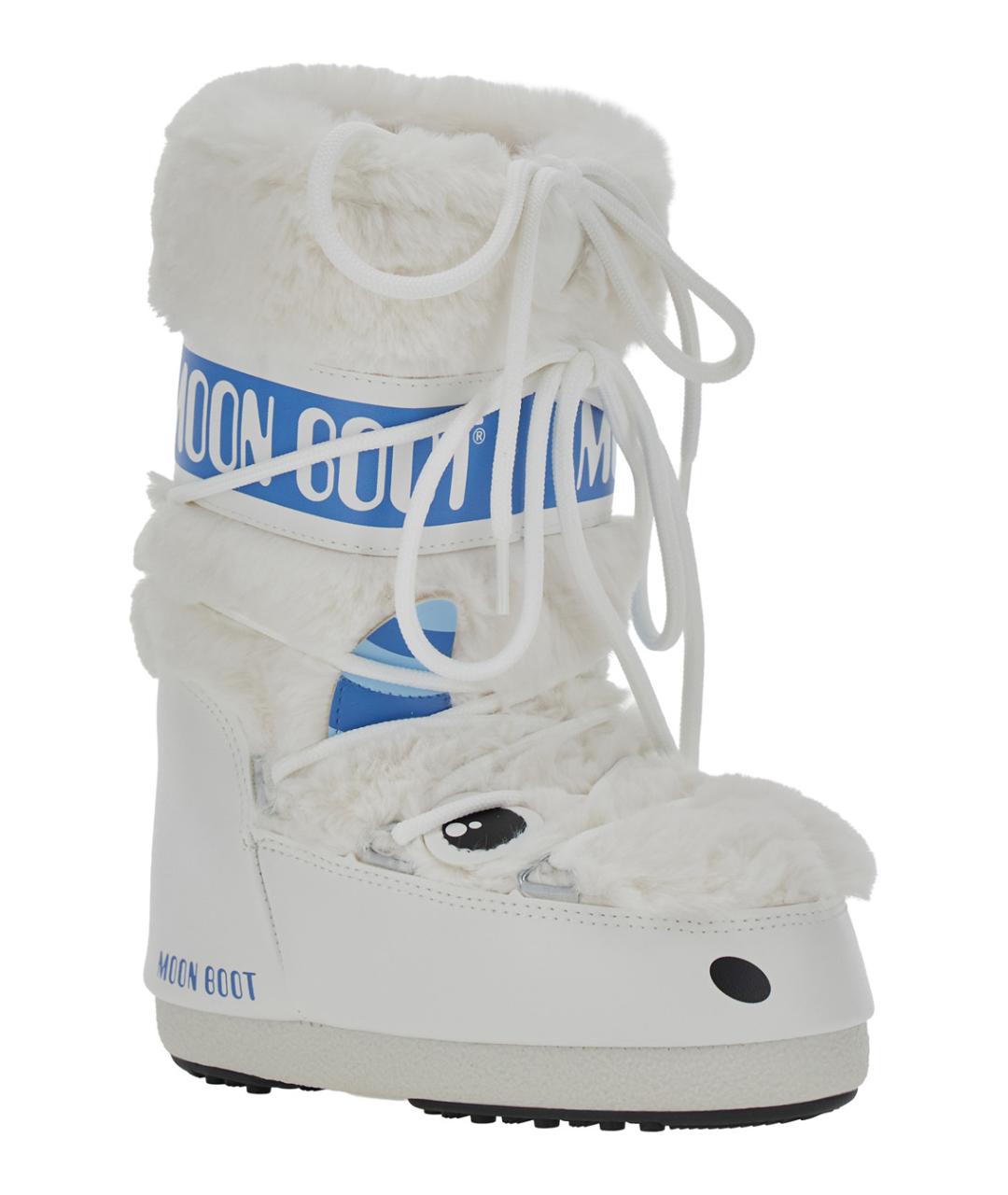 MOON BOOT Белые синтетические ботинки, фото 2