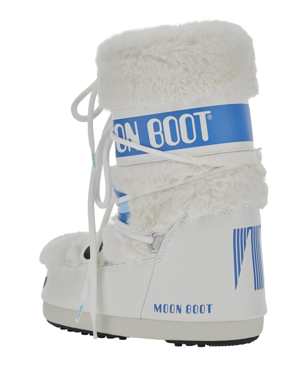 MOON BOOT Белые синтетические ботинки, фото 3