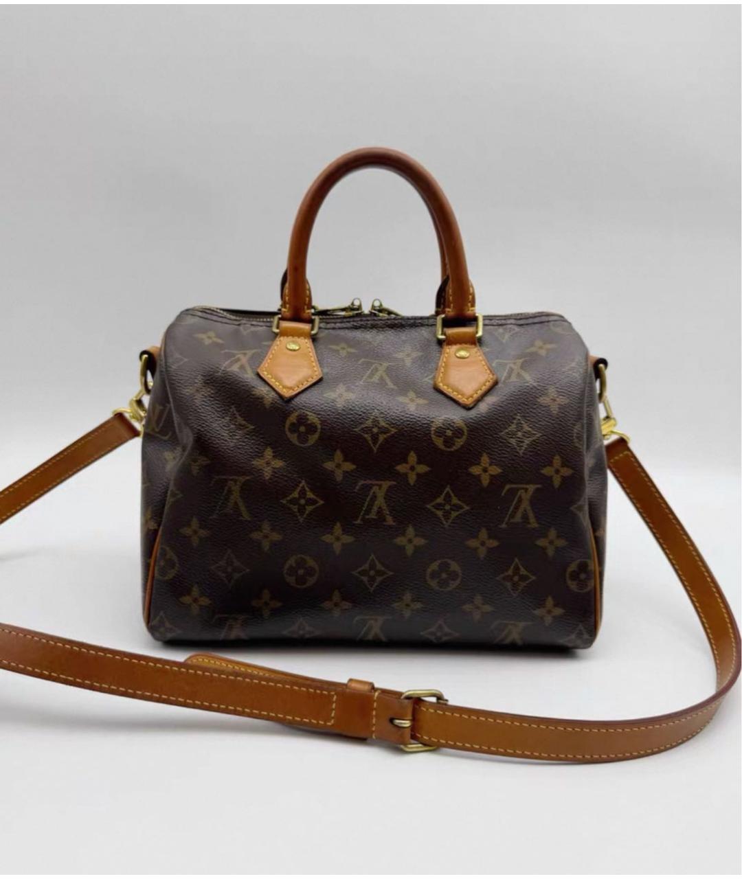 LOUIS VUITTON Коричневая сумка через плечо из канвы, фото 4