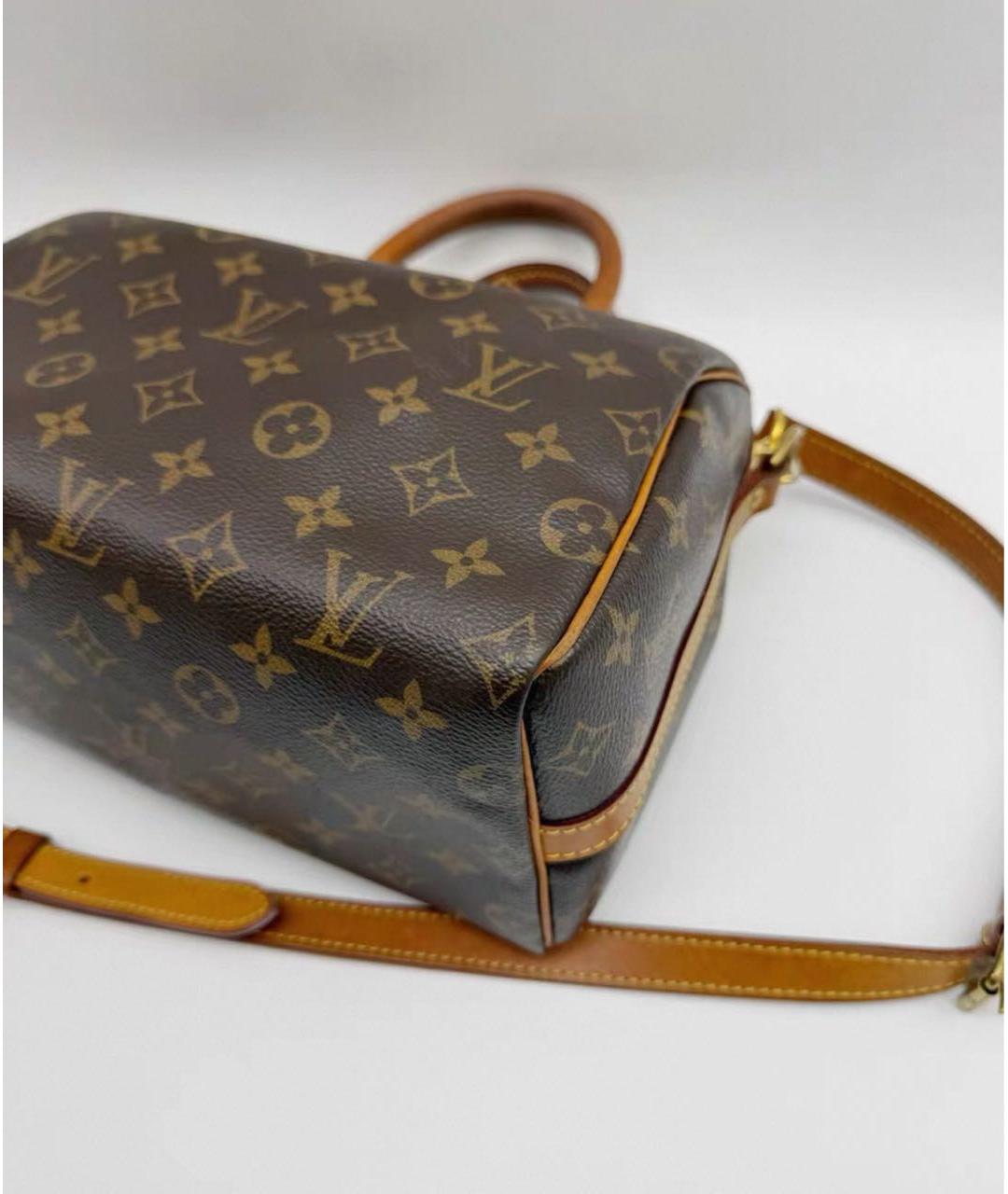 LOUIS VUITTON Коричневая сумка через плечо из канвы, фото 5